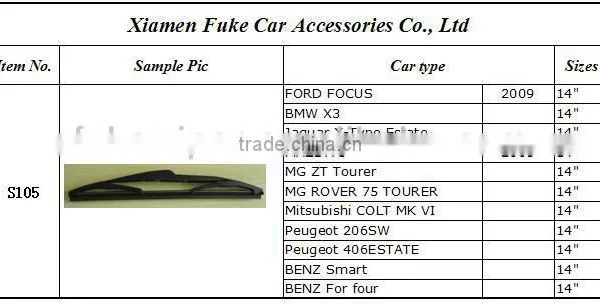 S105 Manufactuer Quality Windscreen Wiper Blades photo-4