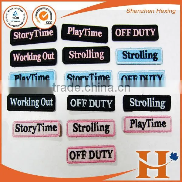 Custom High Quality Embroidery Number Hook and Loop Fastener Patches,embroidered Number Patches photo-4
