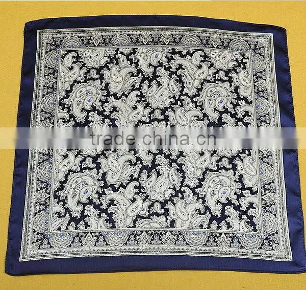 Factory Supply Luxury 100% Silk Square Scarf Men Scarves photo-4
