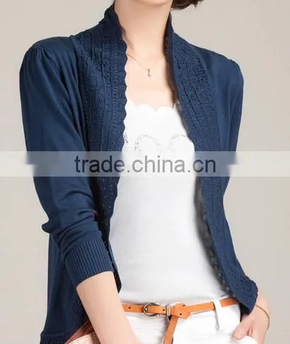 Fashion Lady Long Sleeves SLIM FIT New Style Knitted Cardigan Poncho