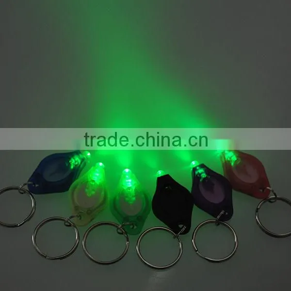 Factory Price OEM Promotional Green Light LED Keychain photo-3