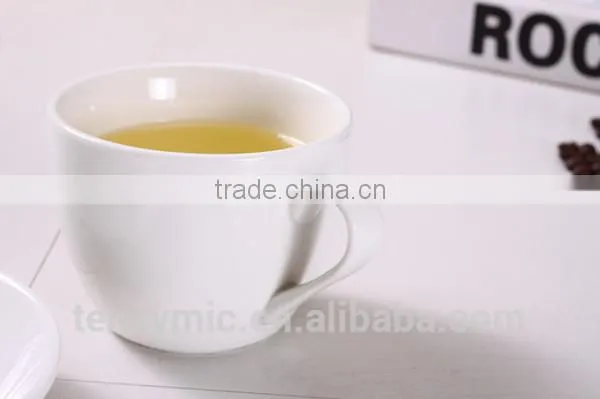Fancy White Porcelain Sublimation Coffee Cup With Saucer photo-5