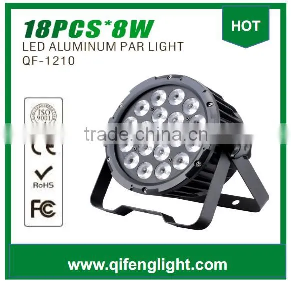 QF-1210 LED Aluminum Par Led Stage Lighting 18pcs*8w 4 in 1 photo-3