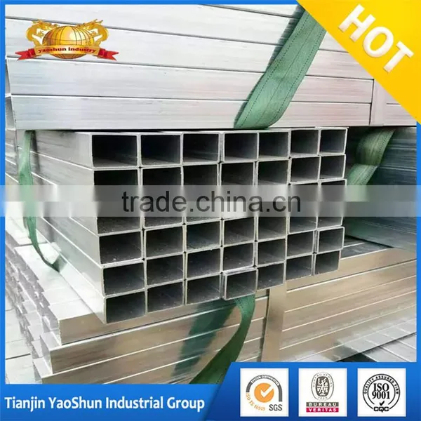 Z30 Z40 Z60 Pre Galvanized Square Rectangle Steel Pipe Tube Hollow Section