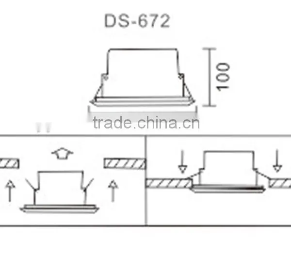 DS-672 High Quality Engineering Plastic Ceiling Speaker photo-4