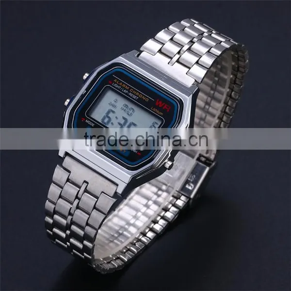 Amazon Hot Sell Multifunctional F-91W Fashion Watch Alarm Clock Students Watch Digital Watch photo-4