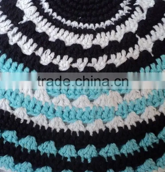 2015 New Crochet Kippah/hand Made Knitted Kippot/judaica Kippah / Cotton Hand-made Kippah photo-2
