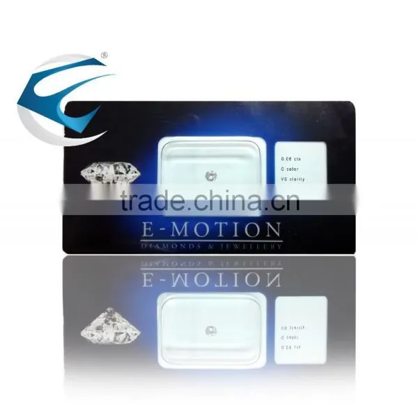 Blistered diamond for investment 0.08cts G VS - guaranteed characteristics