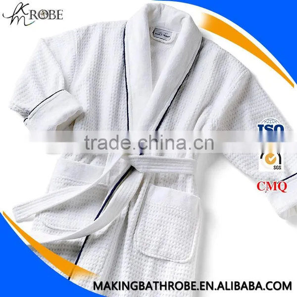 100 Cotton Cheap Hotel Bathrobe With Edging