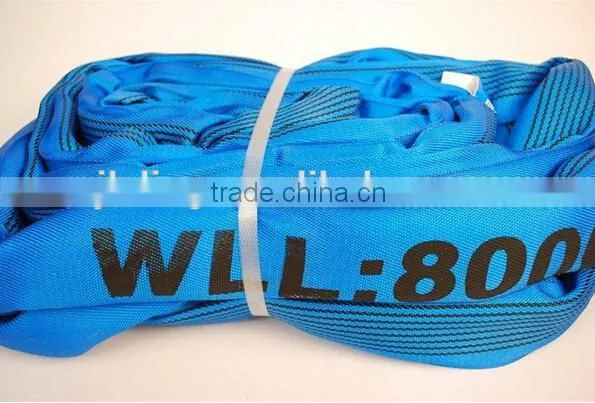 80t 10m Heavy Duty Braided Type Lashing Lifting Round Slings photo-3