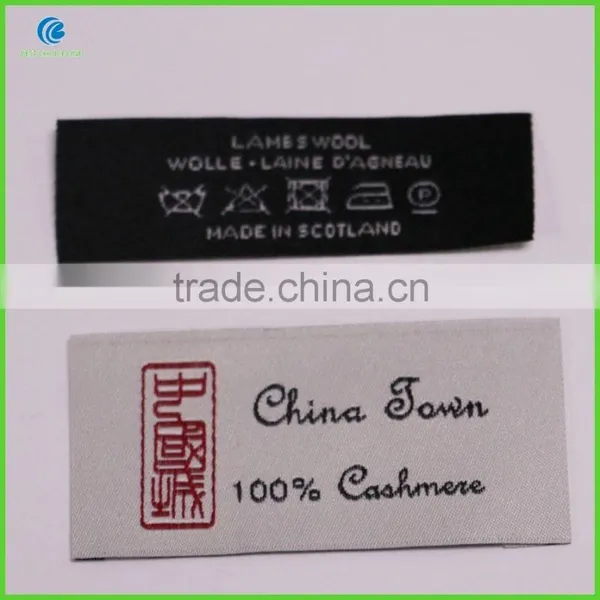 Wholesale High Quality Factory Direct Garment Labels/Woven Tag Sew Onto Clothing photo-5