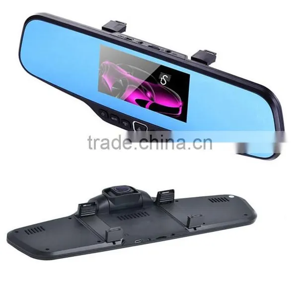 3 in 1 4.3 Inch LCD Screen Car Rear View Backup Mirror Monitor + Car Dvr Recorder + Wifi Wireless Reverse IR Parking Camera Kit photo-4