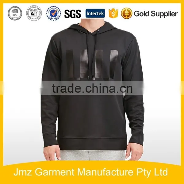 Long Sleeved Bar Code Printing Hoodie Men Fashion Appareal