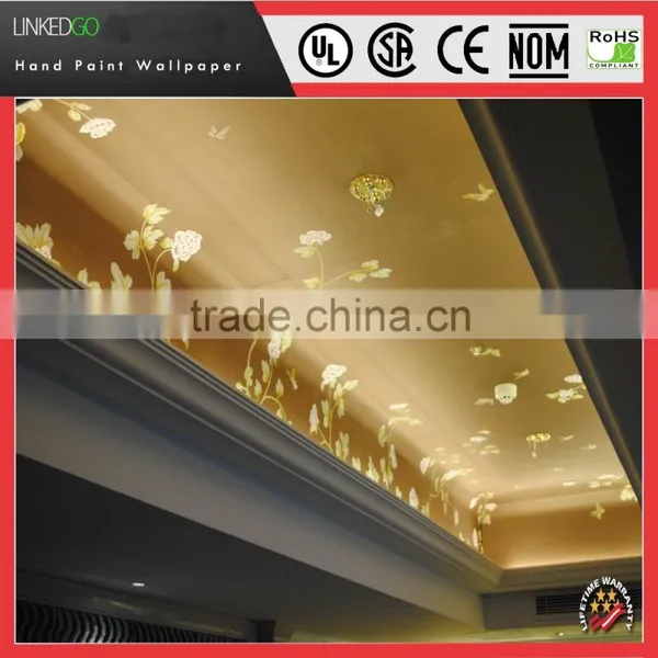 Hot Sales Chinese Wallpaper With Beauty Restaurant Silk Interior Wall photo-5