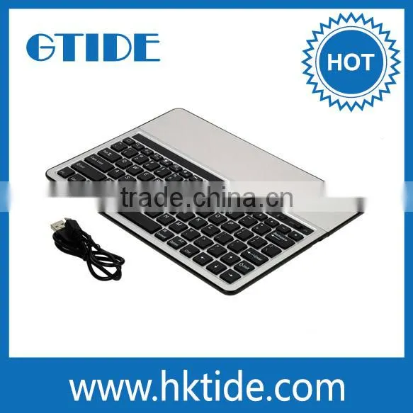 Universal Ultra Slim Flat Aluminum Wireless Bluetooth Quality Keyboard for Tablet photo-2