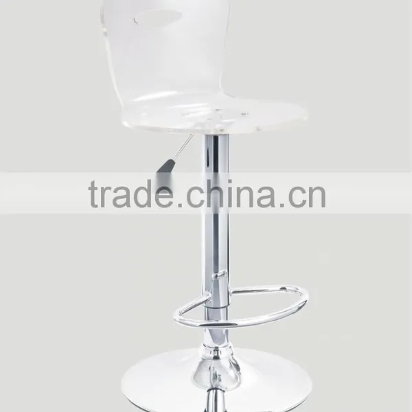 Acrylic Bar Stool With Footrest