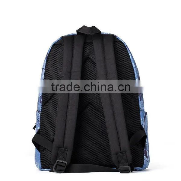 Large Capacity Fashional Floral Nylon Backpack Teen-age School Bag photo-2