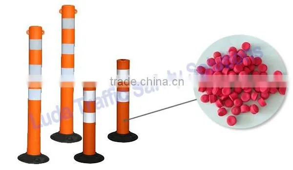 Unbreakable EVA Flexible Roadway Plastic Barrier Post With Super Bright Reflective photo-4
