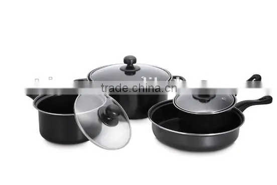 Carbon Steel Non-stick 7pcs Cookware Set