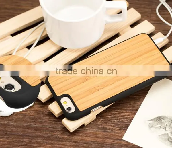 New Idea of Mix Material Phone Case PC and Bamboo Mobile Cover for IPhone 6/6s/6 Plus photo-5