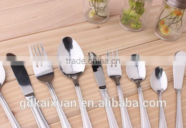 Complete Wedding Cutlery Set Stainless Steel 72pcs KX-S024 photo-4