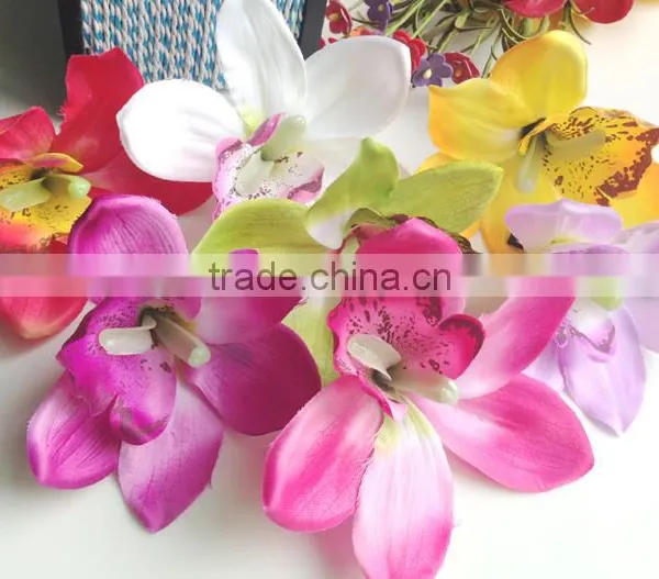 Artificial Cymbidium Hair Flower Orchid Flowers Hair Clip