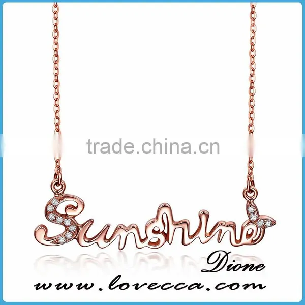 Wholesale China Jewelry Supplier Women Clover Crystal Fashion Necklace photo-2