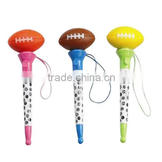 Novelty Flash Plastic Ball Pen Ball Shape