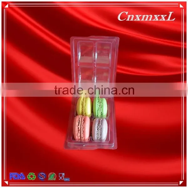 Plastic 4 Pcs Macaron Insert Wholesale Blister Tray Pacakging in Custom Design photo-5