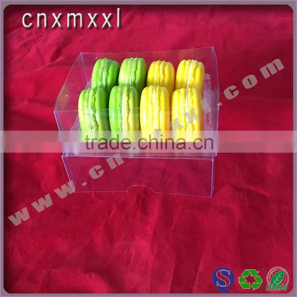 8 Pcs Customized Macaron Box Clear Plastic Printed With PET Inner Trays Food Industrial Use and Grade Plastic Type 5 Macaron photo-6