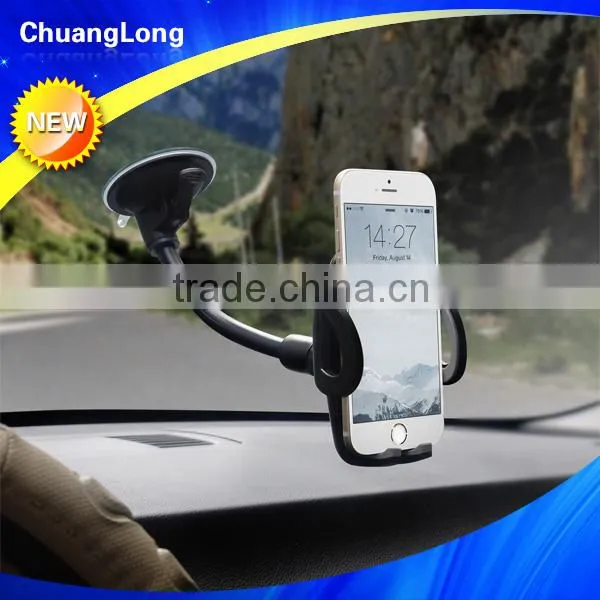 Universal Gooseneck One Hand Release Cell Phone Holder Car Mount for 3.5-5.8 Inch Mobile Phone
