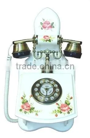 Vintage Brown Wall Telephone High Class Home Decorative Wall Mount Telephone, Antique Wooden Telephone photo-4