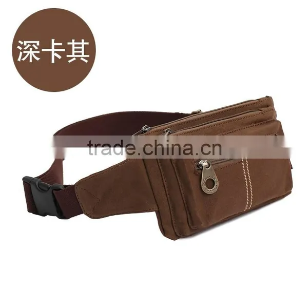 Fashion Waist Pack Canvas Waist Bag Fanny Pack Waist Belt Bag 2 Colors photo-6