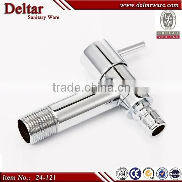Cold Water Wall Mounted Tap, Chrome Finished H59 Solid Brass Single Handle, Installation Type Water Tap photo-2
