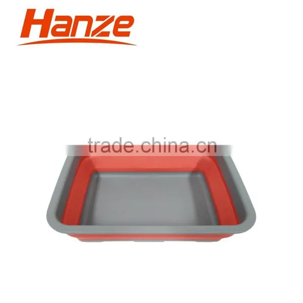 Large Silicone Fordable Squre Multifuction Storage Basket