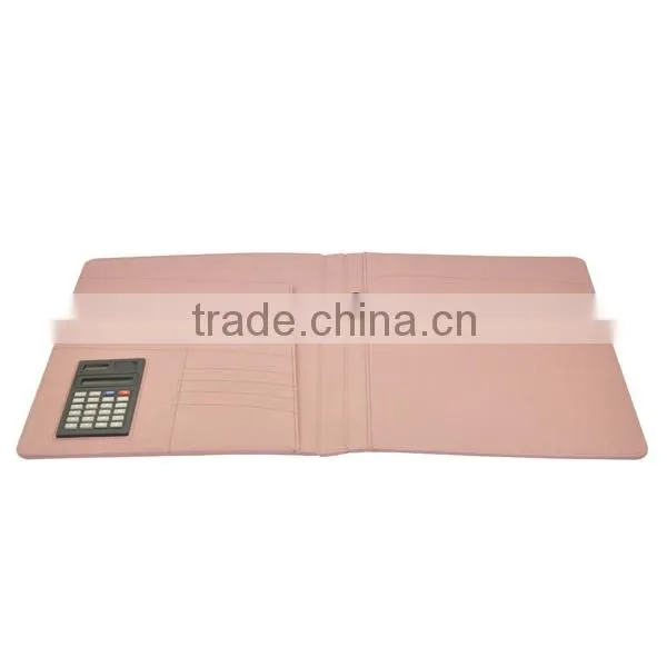 File Folder With Mini Calculator Pen Loop and Large Pouch on Front Cover photo-3