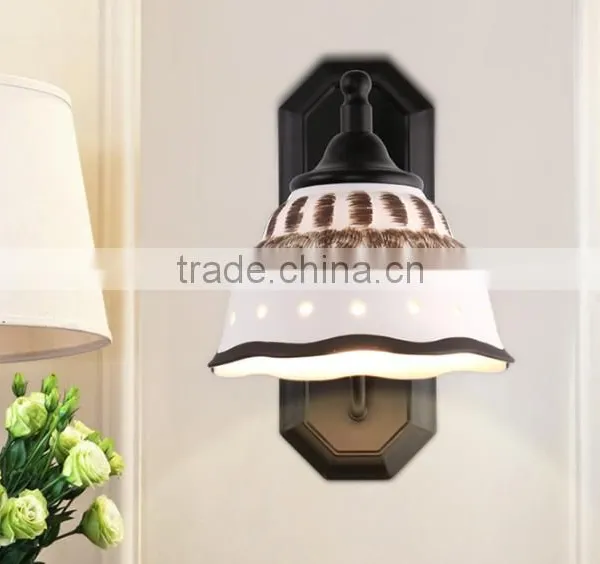 European Style Metal Interior Decoration Glass Wall Lamp photo-4