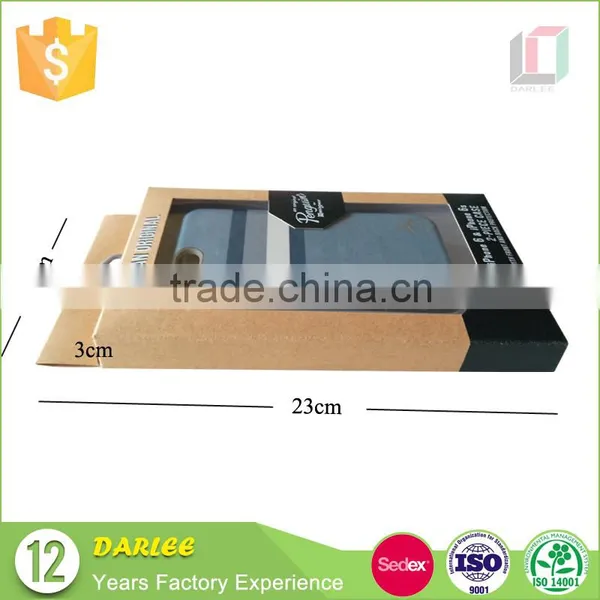 China Hanging Hook Recyclable Kraft Paper Phone Case Packaging Box With Custom Logo photo-2