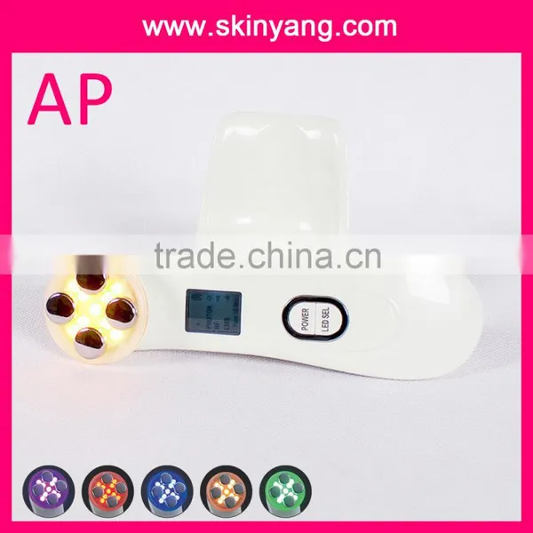 New Design LED Color Photon Ultrasound Handy Machine and Home Use Beauty Device for Acne Treatment photo-2