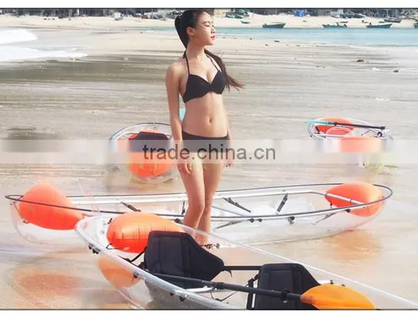 2 Person Clear Bottom Pedal Fish Kayak Made in China photo-2