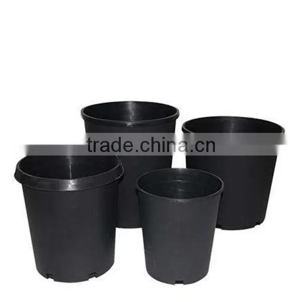 High Quality 1/2/3 Gallon Black Plastic Flower Seedling Nursery Pots