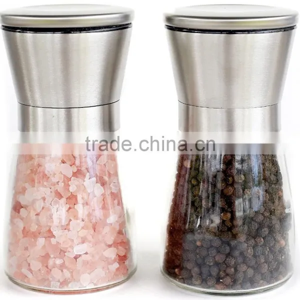 304 Stainless Steel 18/8 Salt and Pepper Grinder Set photo-2