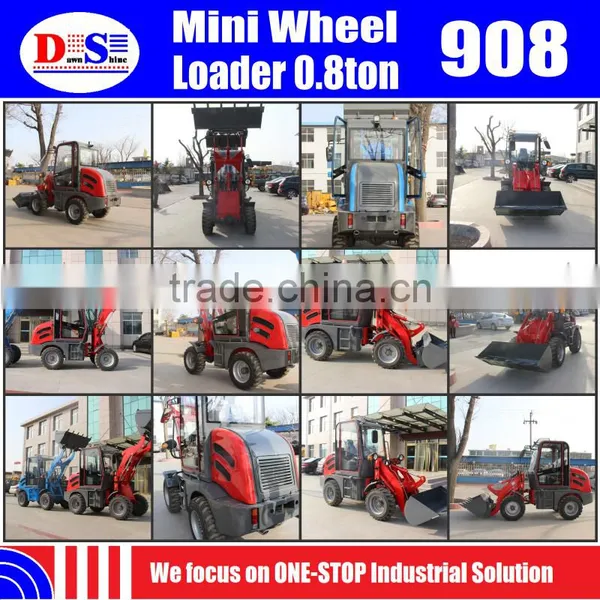 Low Price Mini Front Loader 800kg - Mini Wheel Loader ZLY908 ZL08 China Mini Loader photo-2