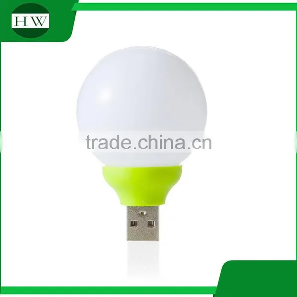 Wholesale Portable Plastic Mini Bulb Shaped Usb Led Night Lamp Light photo-3