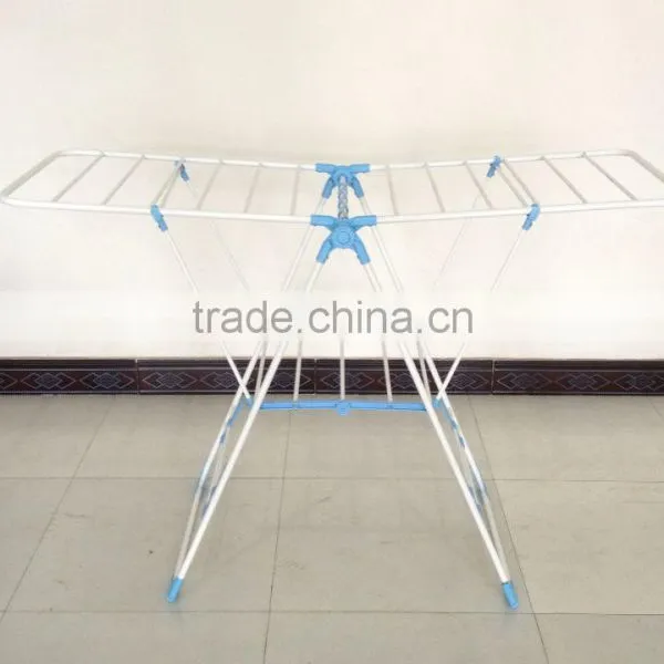 Heavy Duty Folding Dryer Hanger With Wing Style Indoor Drying Rack in White photo-3