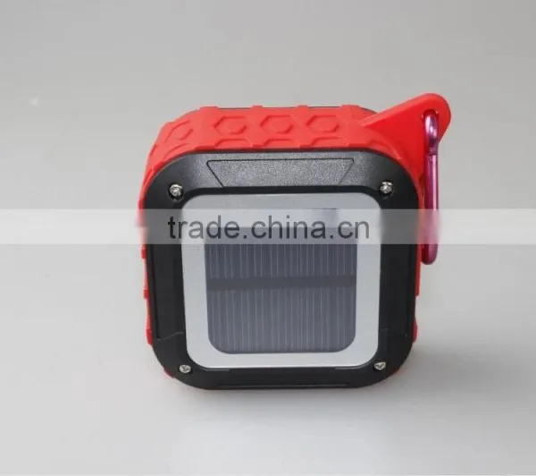 New Arrive Outdoor Solar Panels Charge Bluetooth Speaker Solar Waterproof Stereo Speaker photo-5