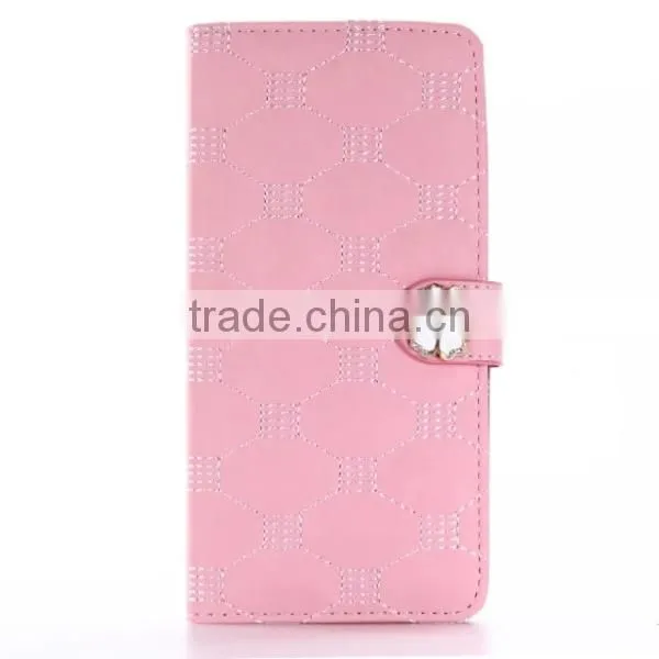 Embroidery Embossing Flower Flip Leather Phone Case With Magnet Clasp for IPhone 7 Plus photo-2