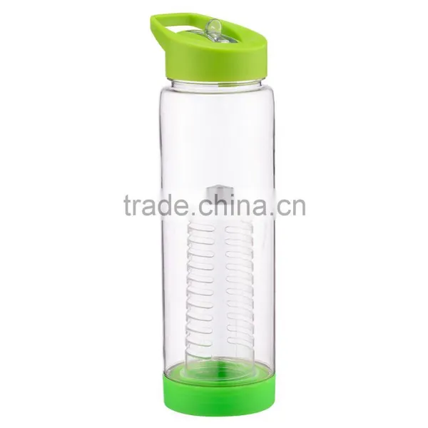 NO BPA Flip-top Leak Proof Infuser Fruit & Veggie Infusion Sports Water Bottle, 24 Oz photo-5