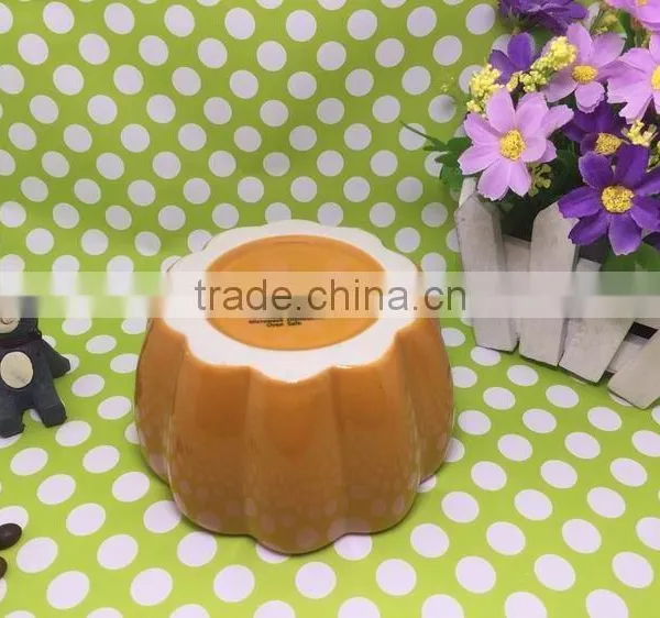 China on Sale Stocked Pumpkin Shape Bowl Ceramic Soup Bowls photo-5