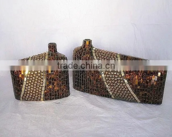 New Design Glass Mosaic Flower Pots photo-3